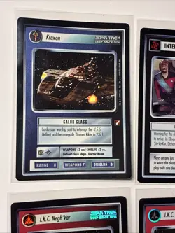 Star Trek CCG 1e - 9 Card FOIL Lot - Kang Kraxon Bortas Fajo’s Gallery- M/NM - Image 2
