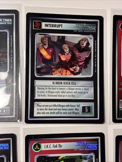 Star Trek CCG 1e - 9 Card FOIL Lot - Kang Kraxon Bortas Fajo’s Gallery- M/NM - Image 3