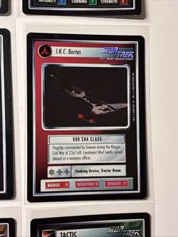 Star Trek CCG 1e - 9 Card FOIL Lot - Kang Kraxon Bortas Fajo’s Gallery- M/NM - Image 5