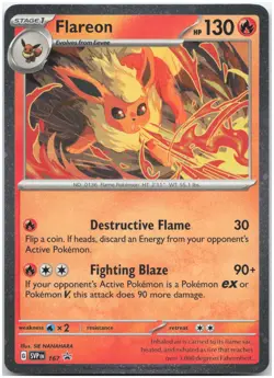 Flareon - (Cosmos Holo) - Holo 167 SVP SV: Scarlet & Violet Promo Cards LP-NM - Image 1