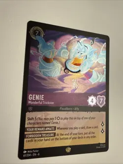 Genie Wonderful Trickster 61/204 Legendary Foil 2024 Disney Lorcana Card NM - Image 3