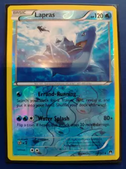 Pokemon TCG Card - Lapras (28/122 XY BREAKpoint Reverse Holo 2016 English misty) - Image 1