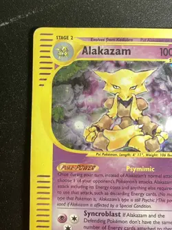 Pokemon Card-Alakazam-1/165-Expedition- Holo-ENG-PL - Image 3