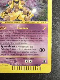 Pokemon Card-Alakazam-1/165-Expedition- Holo-ENG-PL - Image 5