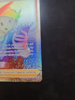 Pokemon TCG Thorton Rainbow Full Art Trainer Card 210/196 Lost Origin - Image 3