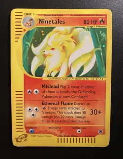 Pokemon Card-Ninetales-21/165-Expedition- Holo-ENG-Good - Image 1