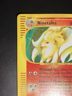 Pokemon Card-Ninetales-21/165-Expedition- Holo-ENG-Good - Image 3