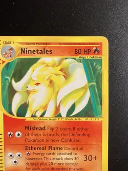 Pokemon Card-Ninetales-21/165-Expedition- Holo-ENG-Good - Image 4
