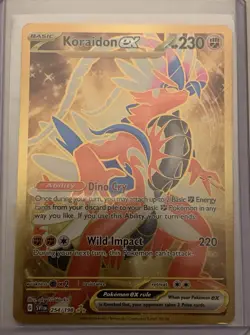 Lot 3 Pokemon Cards Charizard V, Koraidon Ex And Miraidon Ex - Image 3