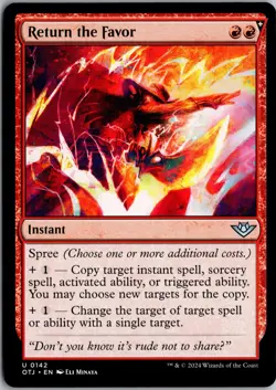 Return the Favor 142 Outlaws of Thunder Junction Magic: The Gathering NM - Image 1