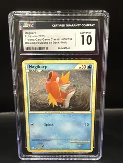 Pokemon Magikarp Trading Card Game Classic Holo Card 006/034 English CGC GEM 10 - Image 1