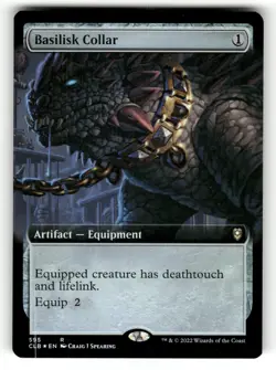 Basilisk Collar Extended Art NM Foil Commander: Battle for Baldur's Gate 595 MTG - Image 1