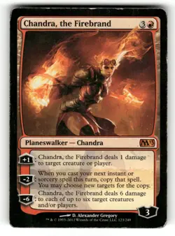 Chandra, the Firebrand HP Magic 2013 (M13) 123 MTG Regular Mythic - Image 1