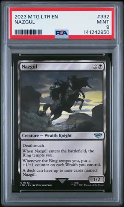 2023 MTG THE LORD OF THE RINGS: TALES OF MIDDLE-EARTH #332 NAZGUL PSA 9 - Image 1
