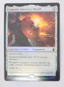 Captain America's Shield Marvel Super Heroes Foil MTG - Image 1