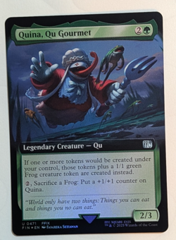 Quina, Qu Gourmet (Extended Art Foil) Magic The Gathering Final Fantasy - Image 1