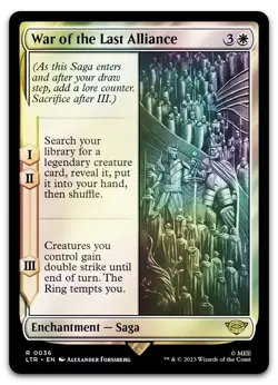 War of the Last Alliance #36 (Foil) (LP) Lord of the Rings LTR Magic MTG - Image 1
