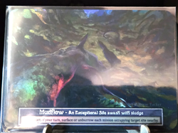 Sorcery Contested Realm Beta Exceptional Site Mudflow NM Foil - Image 1