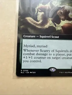 MTG Scurry of Squirrels BLC 0066 R NM Regular Extended Art - Image 3