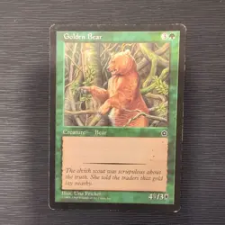 Golden Bear - Portal Second Age - HP - MTG English - Image 1