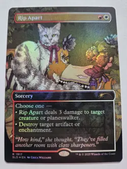Rip Apart (CATS) 🔥 Borderless NonFOIL 🔥 MTG NM Secret Lair (1917) - Image 1