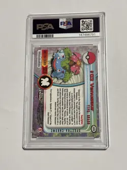 2000 TOPPS CHROME VENUSAUR POKEMON T.V.-SPECTRA #3 PSA 9 - Image 2