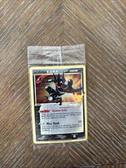 Pokemon TCG Greninja Gold Star SWSH144 25th Celebrations Promo Card Sealed - Image 1