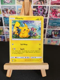 Pokemon Cards Pikachu SM86 Cosmo Holo Black Star Promo Near Mint - Image 1
