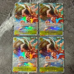 One Piece Card Monkey D. Luffy 4 Card Set - Image 1