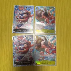 One Piece Card Monkey D. Luffy Leader Card Set of 4 - Image 1
