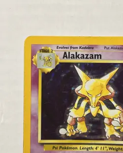 Alakazam Holo 1/102 Pokemon Base LP 1999 WOTC Vintage Rare Card SEE DESCRIPTION - Image 3