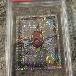 RARE Vintage 1999 Merlin Pokemon Magikarp Prism Card #S20 PSA 8 NM-MT - Image 3