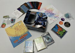 Pokemon Tin OPEN filled with 100+ card lot & Misc Pokemon things - Image 1