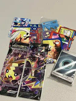 Pokemon Tin OPEN filled with 100+ card lot & Misc Pokemon things - Image 5