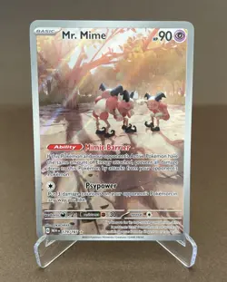 Mr. Mime 179/165 Illustration Rare - 151 - Pokemon Card - NM/M - Image 1