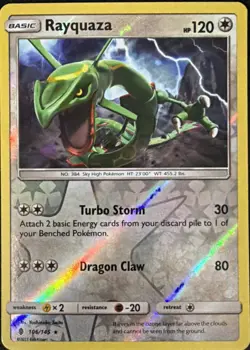 Rayquaza 106/145 Guardians Rising Reverse Holo Rare NM - Image 1