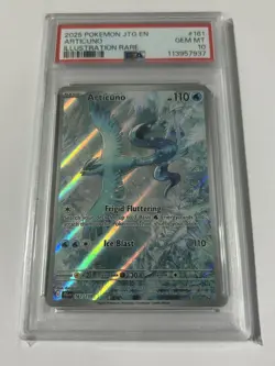 Pokemon TCG Articuno 161/159 Illustration Rare Journey Together PSA 10 - Image 1