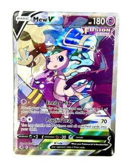 Mew V 251/264 Ultra Rare Fusion Strike Pokemon Holo Moderately Played - Image 1