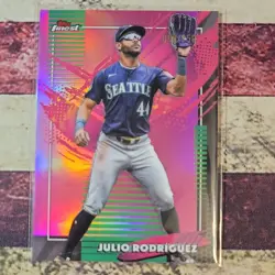 2026 Topps Finest Julio Rodriguez #219 RARE Magenta Pink /250 Refractor Mariners - Image 1