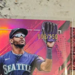 2026 Topps Finest Julio Rodriguez #219 RARE Magenta Pink /250 Refractor Mariners - Image 2
