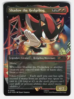 SHADOW THE HEDGEHOG FOIL - Magic: The Gathering - YARDLEY NM/M - Image 1