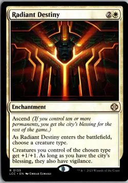 Radiant Destiny 135 Commander: The Lost Caverns of Ixalan Magic The Gathering NM - Image 1
