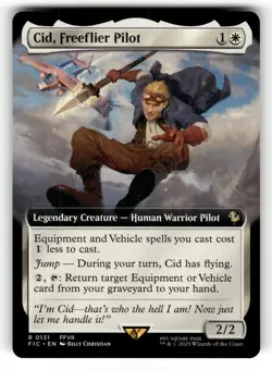 Cid, Freeflier Pilot (Extended Art) NM Commander: FINAL FANTASY 131 MTG Regular - Image 1
