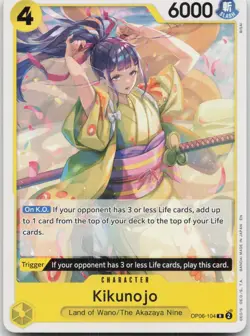 Kikunojo (Reprint) OP06-104 Starter Deck 28: GREEN/YELLOW Yamato One Piece - Image 1