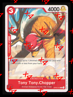 Tony Tony Chopper Playset - OP04-010 x4 - Kingdoms of Intrigue - One Piece TCG - Image 1