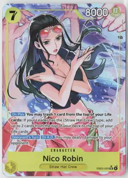 Nico Robin (055) (Alternate Art) EB03-055 One Piece Heroines Edition OP NM - Image 1