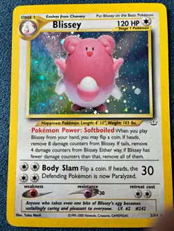 Blissey 02/64 Neo Revelation Unlimited Holo MP - Image 1