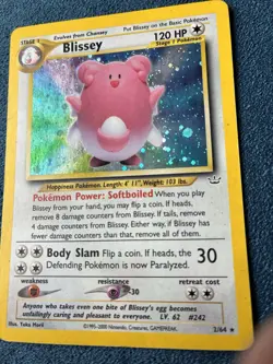 Blissey 02/64 Neo Revelation Unlimited Holo MP - Image 3