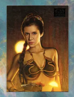 2012 Topps Star Wars Galaxy Series 7 BASE Card #4 / A DIFFERENT SIDE OF LEIA - Image 1