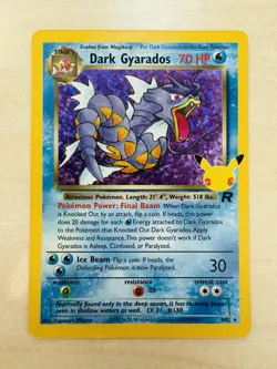 Dark Gyarados 8/82 Celebrations 25th Anniversary Holo Foil Rare Pokemon Card NM - Image 1